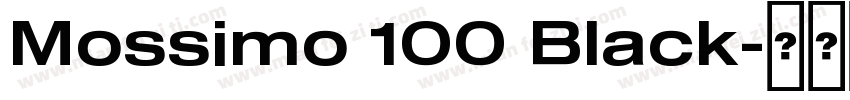 Mossimo 100 Black字体转换